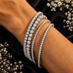 Classic Round Lab Diamond Tennis Bracelet