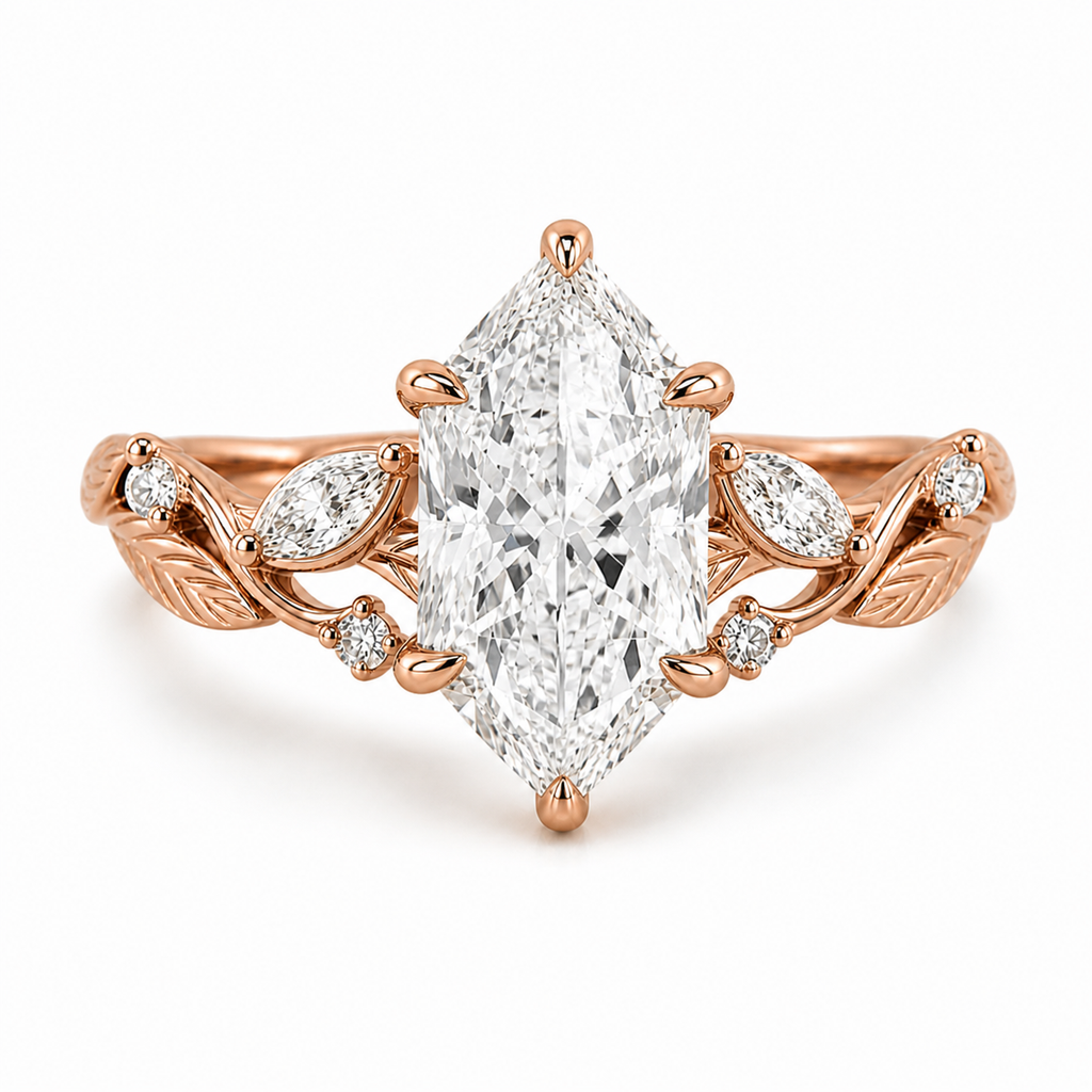 Dutch Marquise Diamond Signet Ring, Marquise Lab Grown Diamond Ring, Statement Gold Signet Ring, Vintage Inspired Diamond Ring.