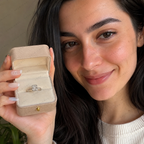 Asscher Cut Lab Grown Diamond Solitaire Engagement Ring, IGI Certified, 10K 14K 18K Gold