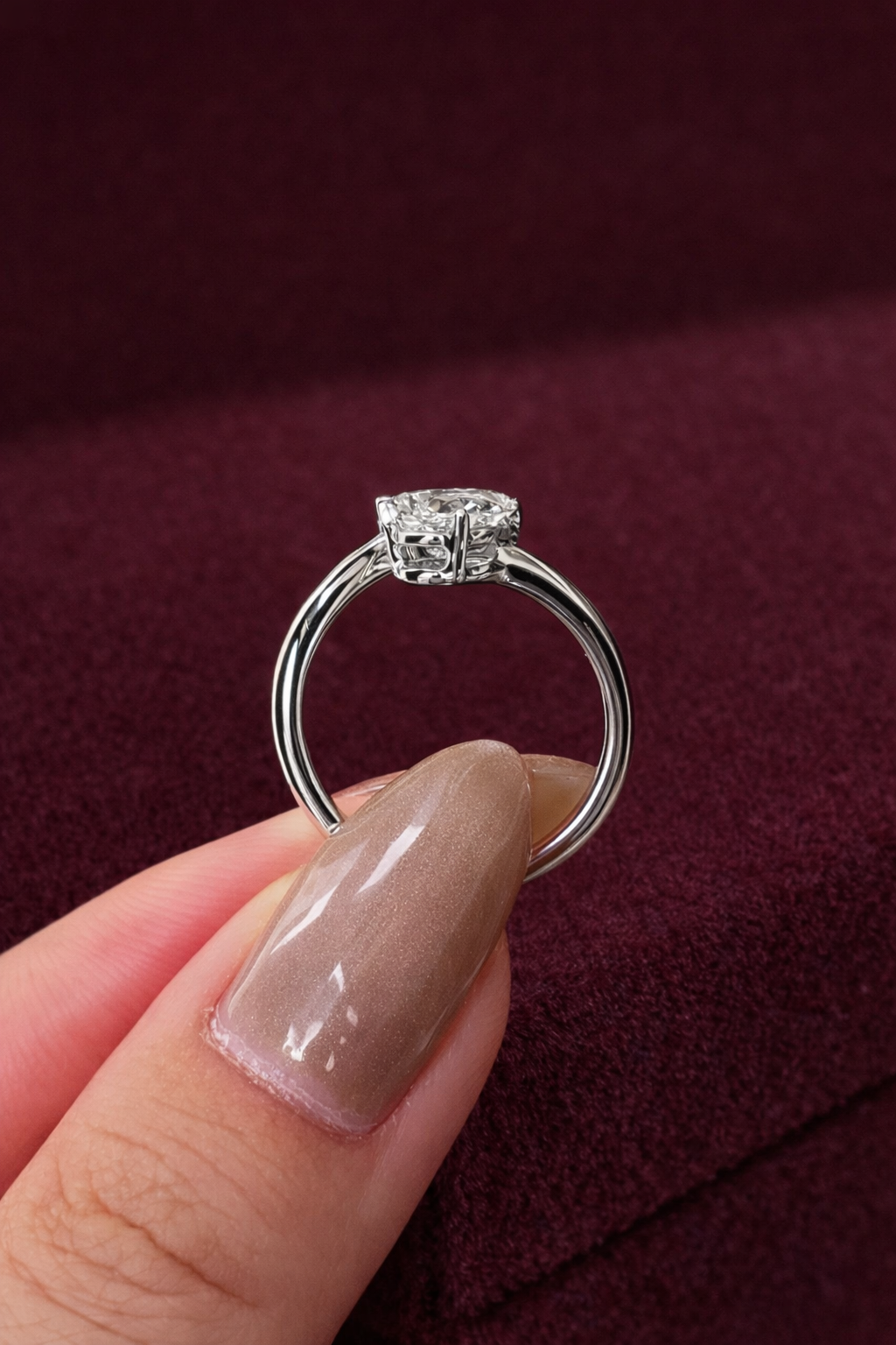 Pear Diamond Open Ring, Double Pear Diamond Ring, Minimalist Pear Diamond Engagement Ring, Modern Open Diamond Ring, Toi et Moi Style Ring