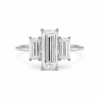 Three Stone Baguette Diamond Ring