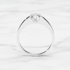 Modern Radiant Cut Ring | Lab Grown Diamond | 14K Yellow Gold Minimal Sleek Design