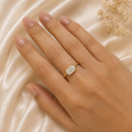 Radiant Engagement Ring | Lab Grown Diamond | Bezel Solitaire | 14K Gold