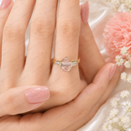 Pink Oval Lab Grown Diamond Engagement Ring, Pink Diamond Ring, Elegant Halo Setting, Diamond Accent Ring, 10K 14K 18K Gold