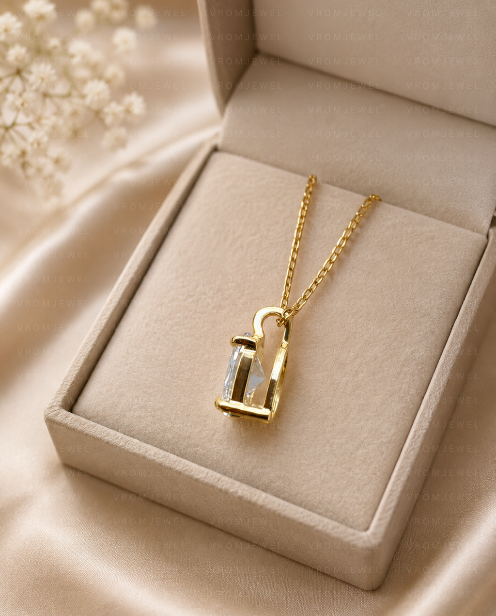 Oval Diamond Pendant Necklace, Oval Lab Grown Diamond Necklace, Solitaire Diamond Necklace, Gold Diamond Pendant, Minimalist Bridal Necklace