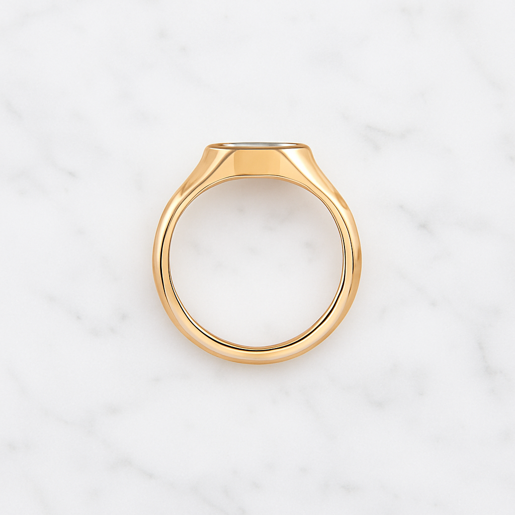 Astra Hexagon 2 CT East-West Bezel Engagement Ring | Lab Grown Diamond IGI Certified | 14K Gold Unique Bridal Ring