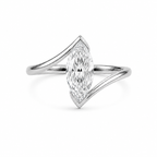 Marquise Diamond Signet Ring