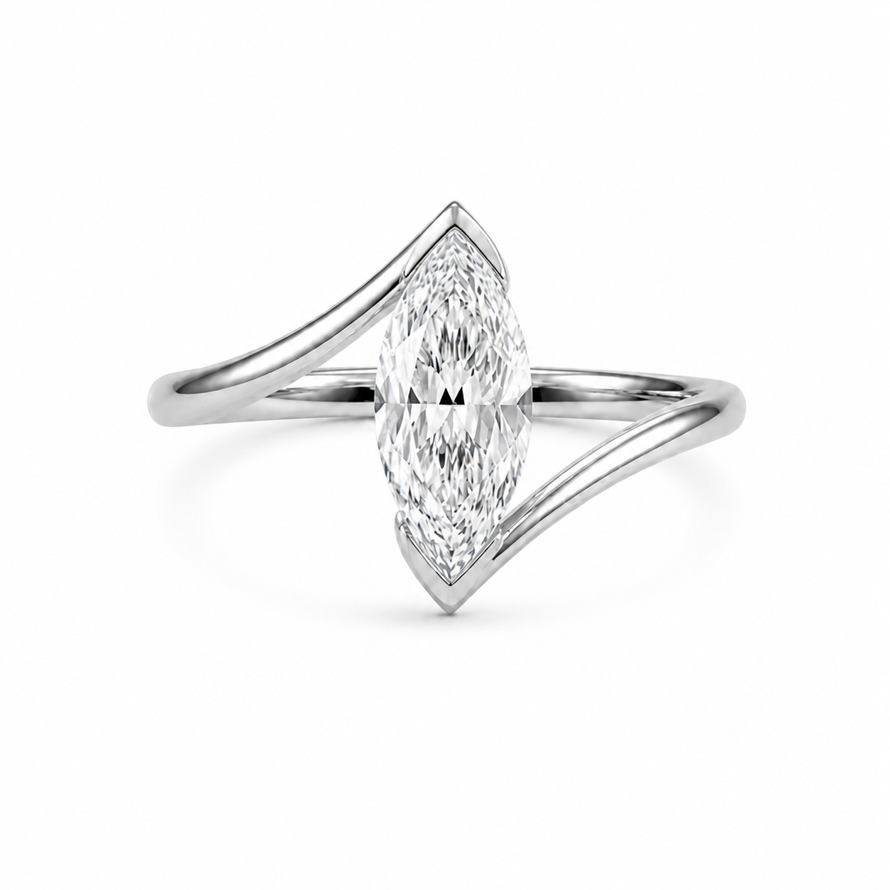Marquise Diamond Signet Ring, Marquise Cut Lab Grown Diamond Ring, Modern Gold Signet Ring, Statement Diamond Ring, Minimal Luxury Ring