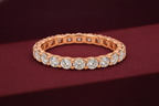Round Diamond Stackable Band 1.50 Carat, Round Diamond Wedding Band, Pave Diamond Band, Stackable Gold Diamond Ring, Luxury Diamond Band