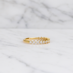Diamond Eternity Band | Lab Grown | Solid 14K Yellow Gold Stacking Ring