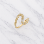 French Wave Lab Grown Diamond Wedding Band | Solid 14K Gold