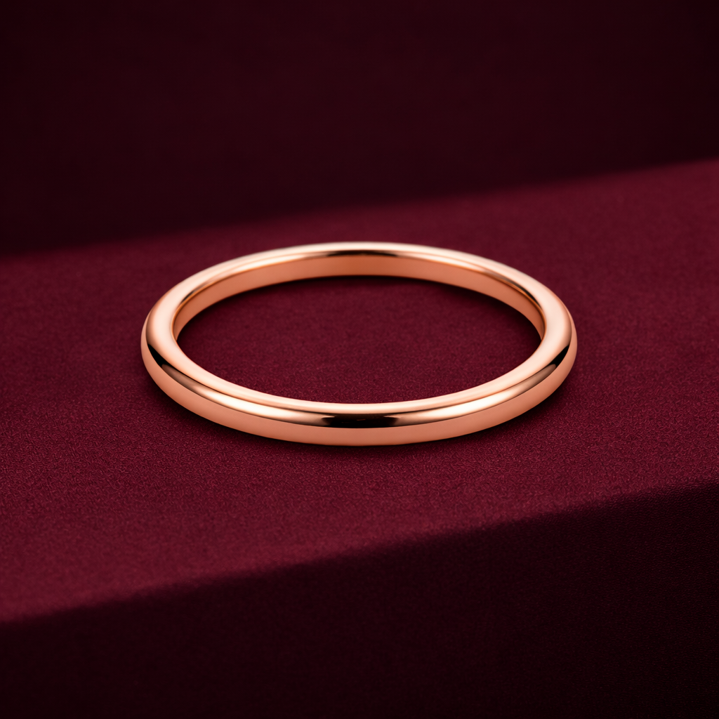 Solid Gold Stackable Band, Minimalist Gold Ring, Plain Gold Wedding Band, Stackable Gold Ring, Dainty Gold Band