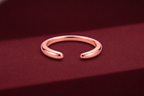 Open Cuff Gold Band, Minimalist Gold Stackable Ring, Open Gold Ring, Plain Gold Band, Modern Stackable Gold Band