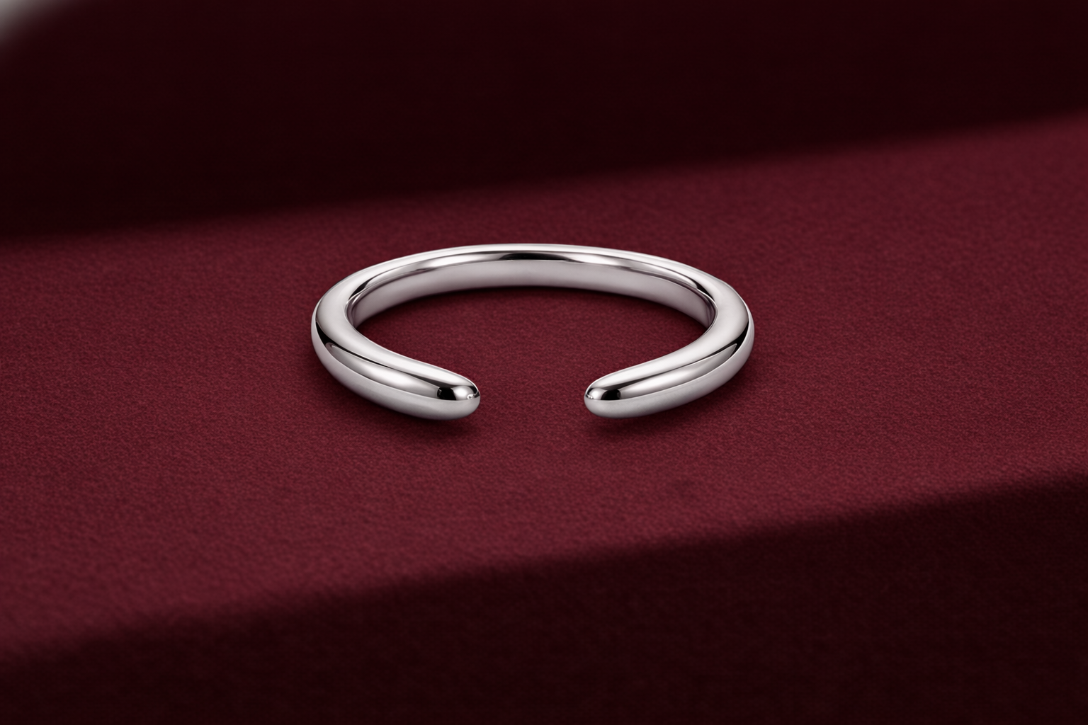 Open Cuff Gold Band, Minimalist Gold Stackable Ring, Open Gold Ring, Plain Gold Band, Modern Stackable Gold Band