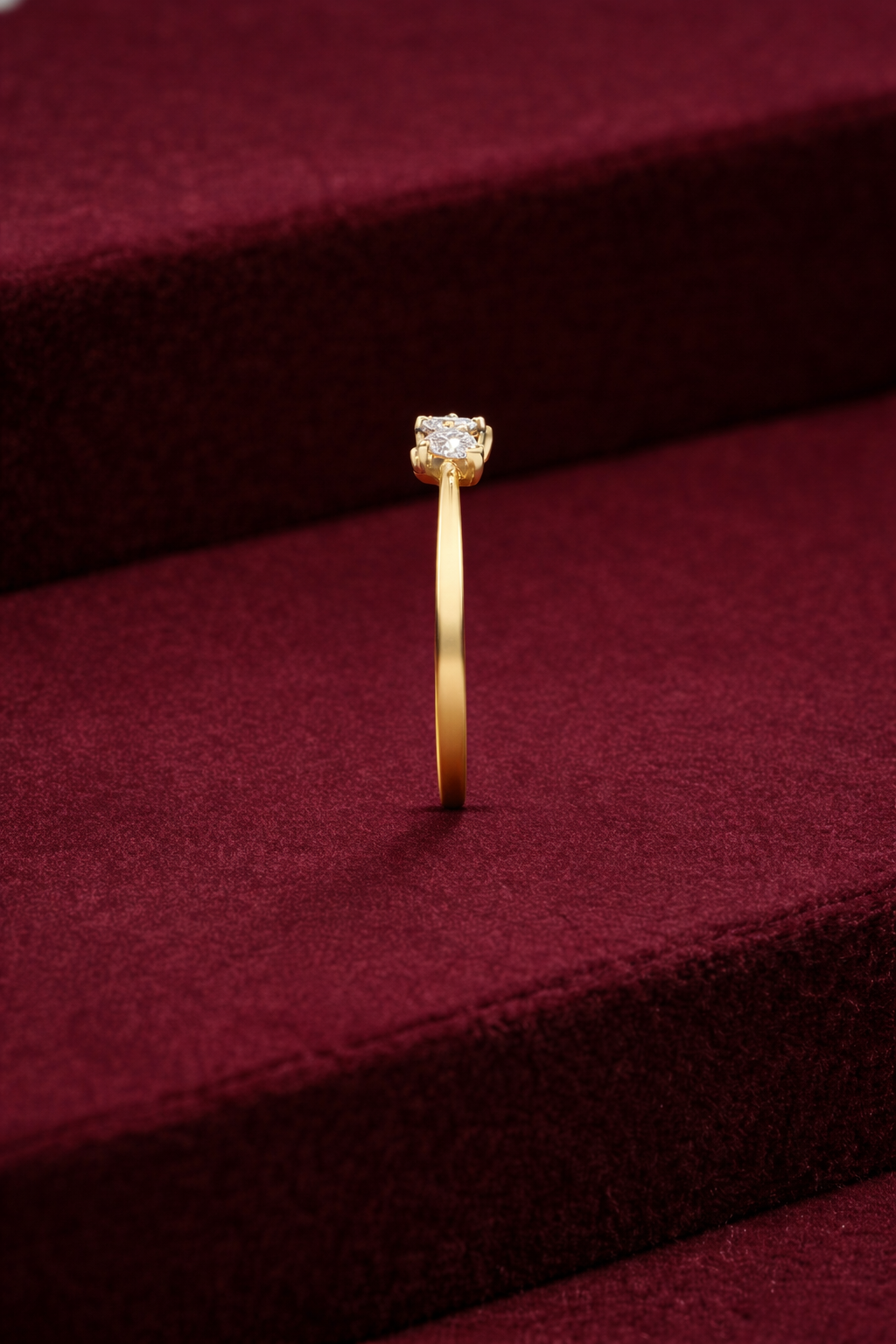 Multi Shape Diamond Ring, Mixed Cut Diamond Band, Minimalist Diamond Ring, Prong Set Diamond Ring, Stackable Gold Diamond Ring