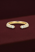 Round Diamond Stackable Band, Dainty Diamond Band Ring, Minimalist Diamond Wedding Band, Stackable Gold Diamond Band, Fine Jewelry Ring