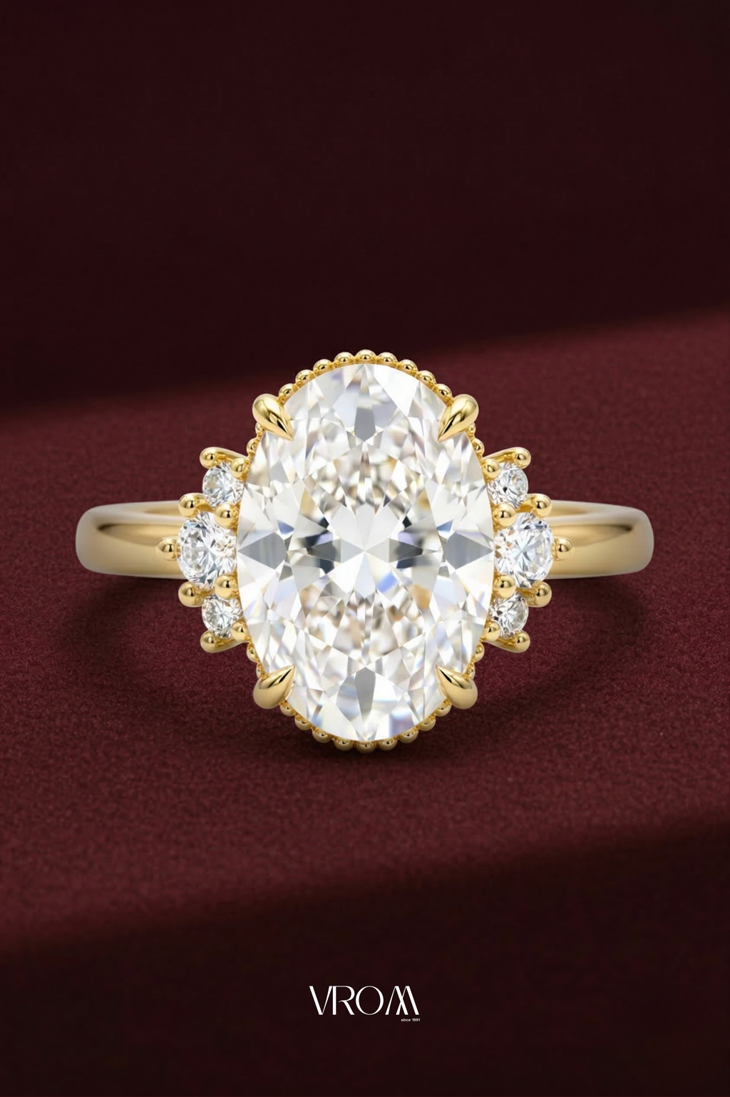 Oval Diamond Stackable Ring, Multi Band Diamond Ring, Marquise and Round Diamond Ring, 3 Band Stack Ring, Statement Engagement Ring