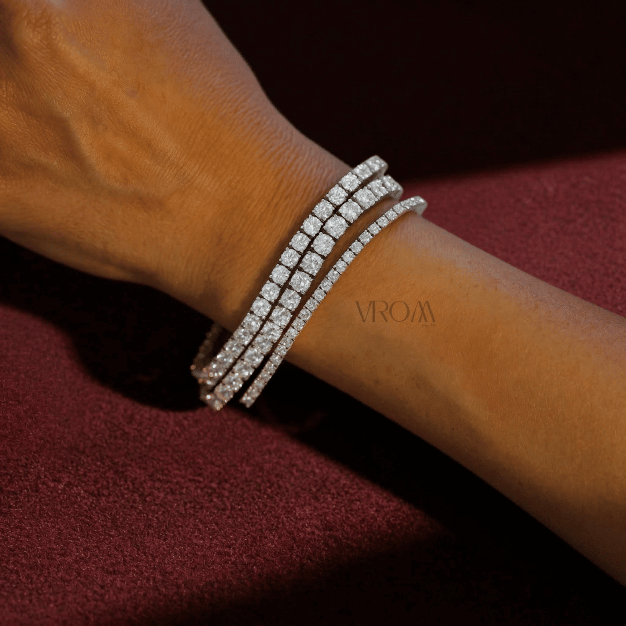 Classic Round Lab Diamond Tennis Bracelet