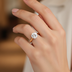 Classic Round Engagement Ring | Lab Grown Diamond | 14K Yellow Gold Two Tone Setting