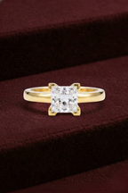 Princess Cut Diamond Engagement Ring, 1.05 Carat Princess Diamond Ring, Solitaire Diamond Ring, Minimalist Gold Ring, Classic Diamond Ring