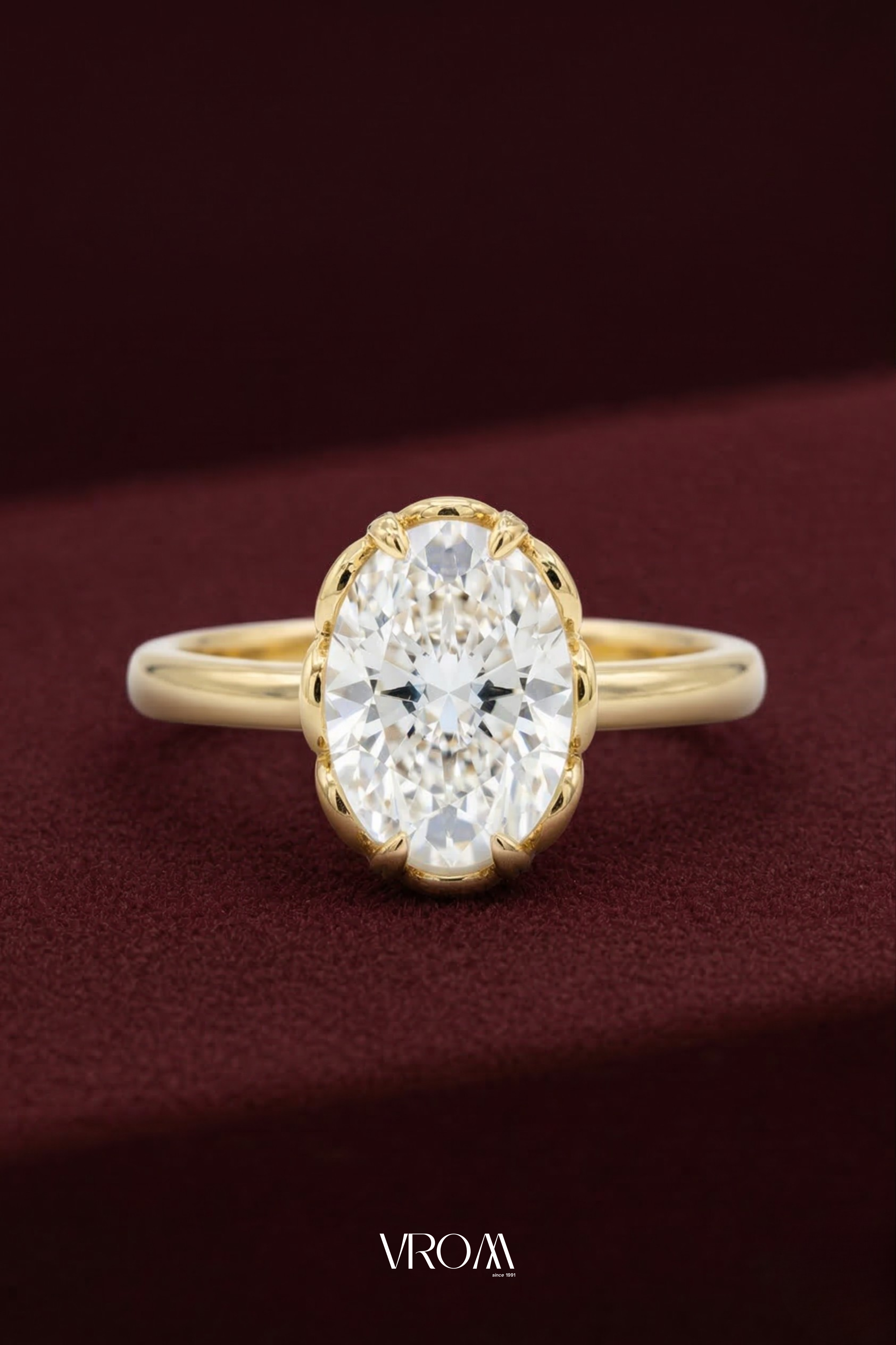 Oval Diamond Stackable Ring, Four Band Diamond Ring, Statement Gold Ring, Lab Grown Diamond Engagement Ring, Multi Band Luxury Ring