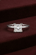 Princess Cut Diamond Engagement Ring, 1.05 Carat Princess Diamond Ring, Solitaire Diamond Ring, Minimalist Gold Ring, Classic Diamond Ring