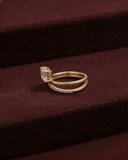 Emerald Cut Diamond Engagement Ring, Emerald Solitaire Diamond Ring, Prong Set Emerald Diamond Ring, Minimalist Diamond Ring, Gold Ring