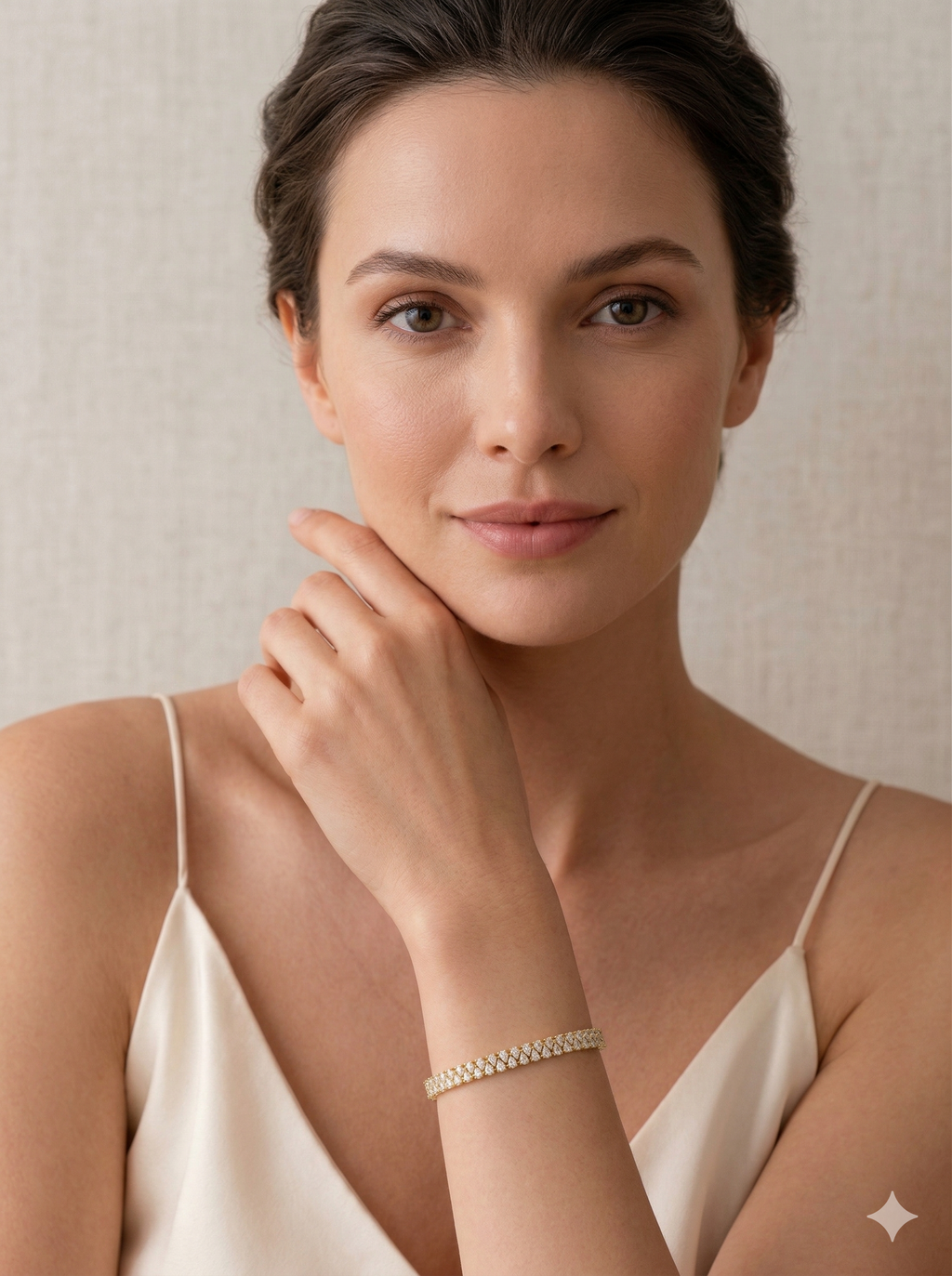 Pear Diamond Tennis Bracelet 7.50 CT, Double Row Pear Diamond Bracelet, Luxury Diamond Bracelet, Statement Gold Bracelet, Bridal Jewelry