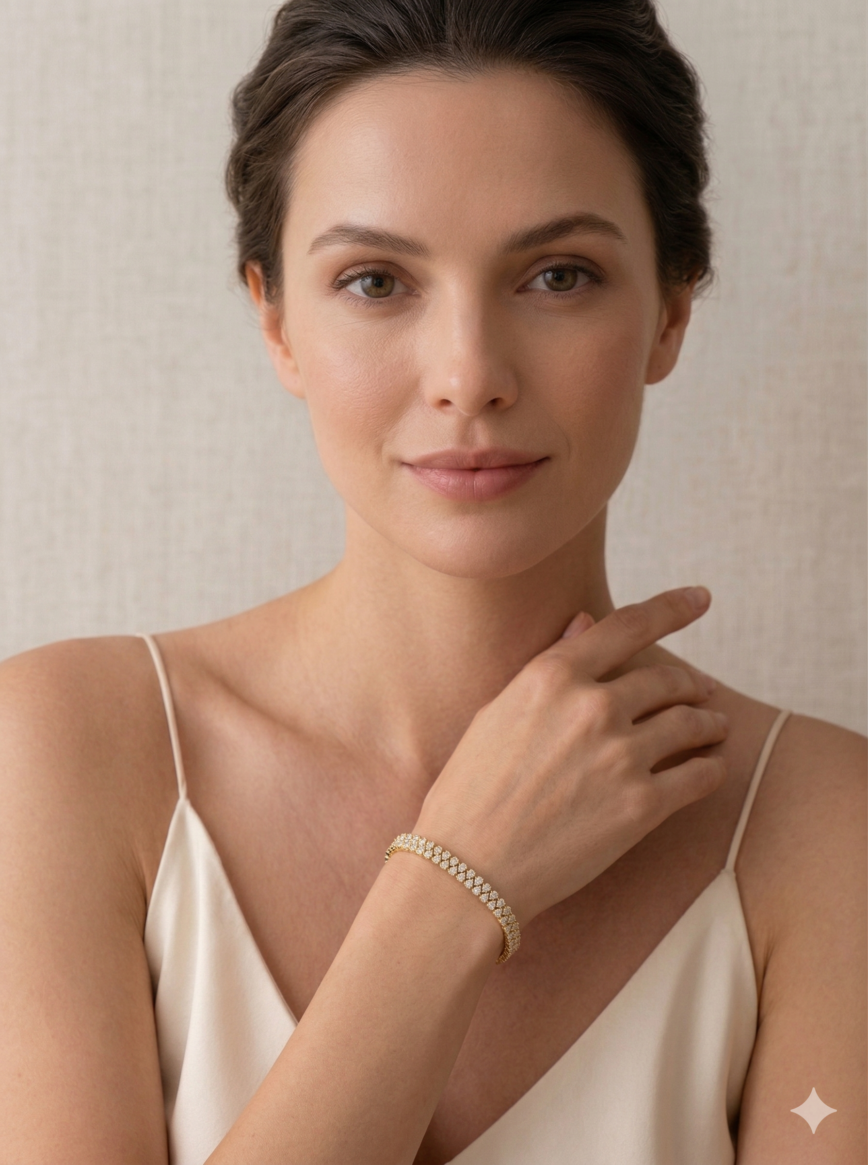 Pear Diamond Tennis Bracelet 7.50 CT, Double Row Pear Diamond Bracelet, Luxury Diamond Bracelet, Statement Gold Bracelet, Bridal Jewelry