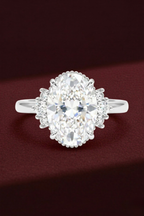 Oval Diamond Engagement Ring 2.05 Carat, Oval Diamond Ring with Side Stones,Hidden Detail Diamond Ring, Gold Engagement Ring, Lab Grown Ring