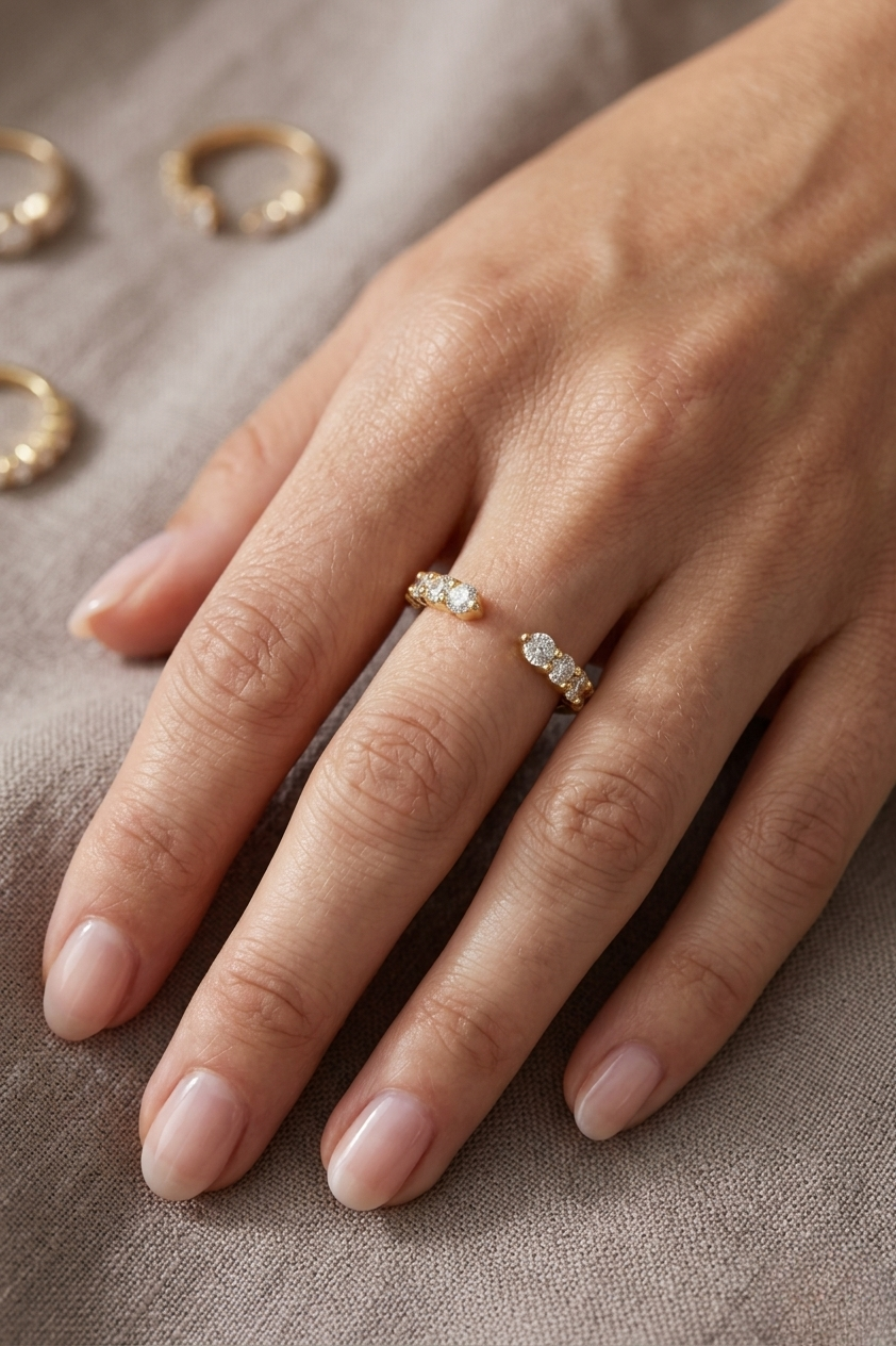 Round Diamond Stackable Band, Dainty Diamond Band Ring, Minimalist Diamond Wedding Band, Stackable Gold Diamond Band, Fine Jewelry Ring