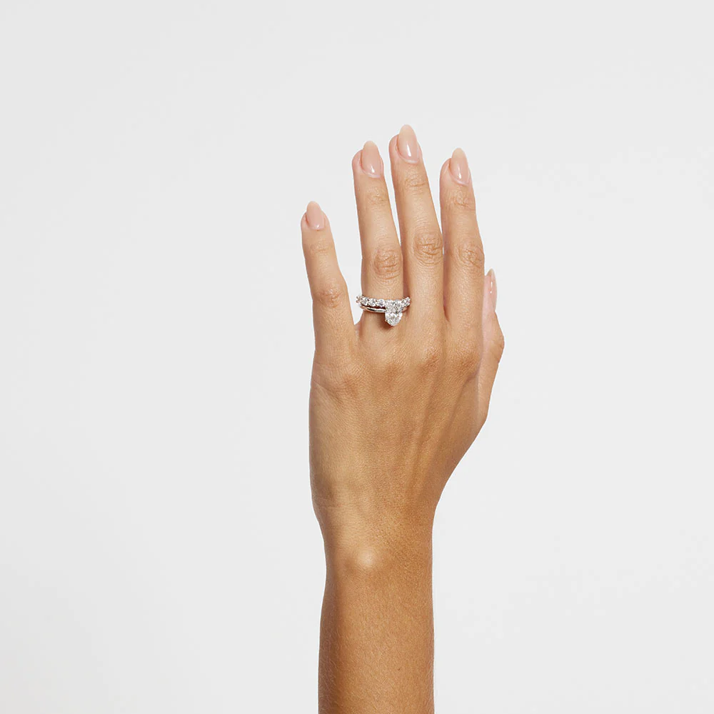 Oval Lab Grown Diamond Solitaire Engagement Ring in Solid 14K Gold