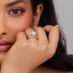 Elegant Round Lab Grown Diamond Engagement Solitaire Ring in Solid 14K Gold