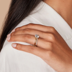 Elegant Round Lab Grown Diamond Engagement Solitaire Ring in Solid 14K Gold