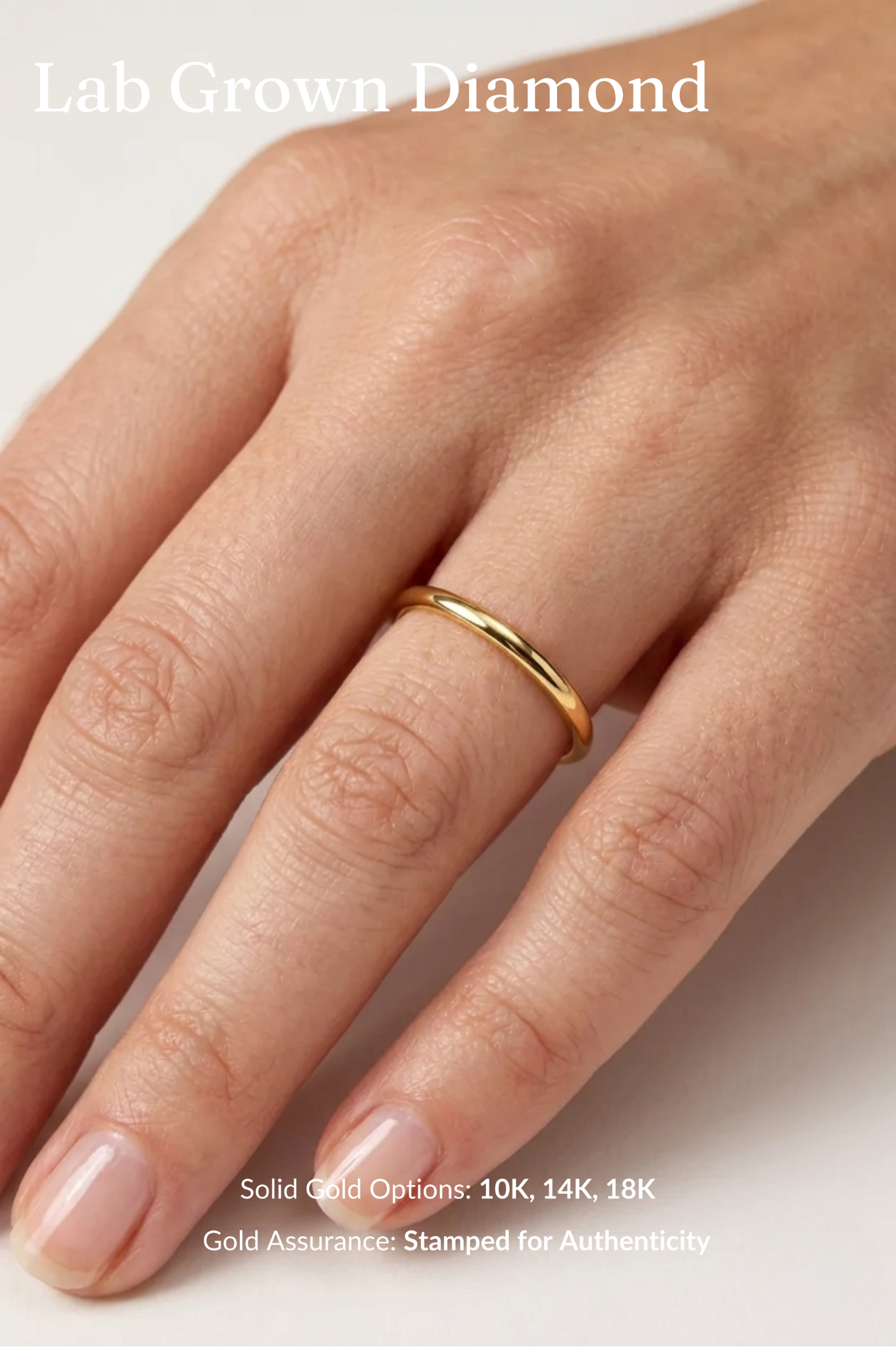 Solid Gold Stackable Band, Minimalist Gold Ring, Plain Gold Wedding Band, Stackable Gold Ring, Dainty Gold Band