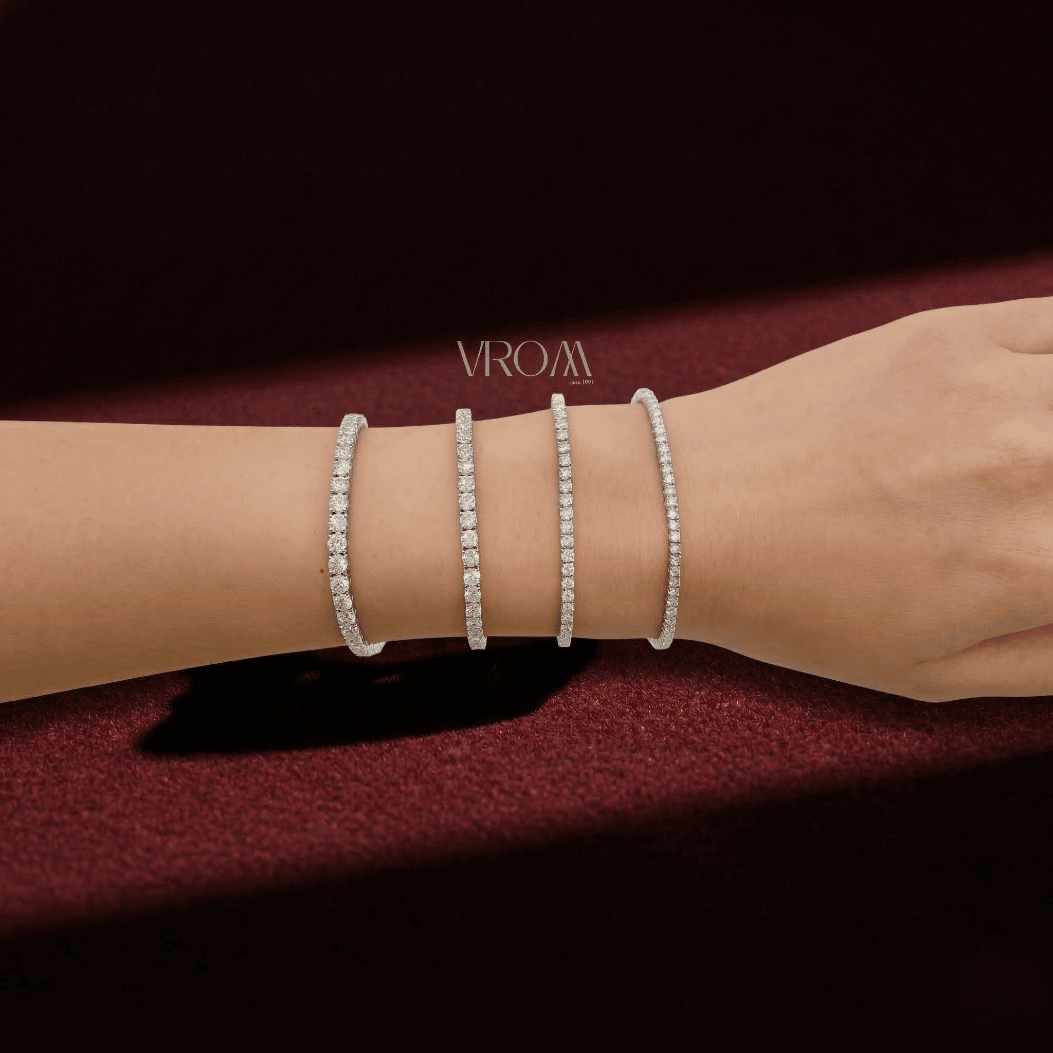 Classic Round Lab Diamond Tennis Bracelet
