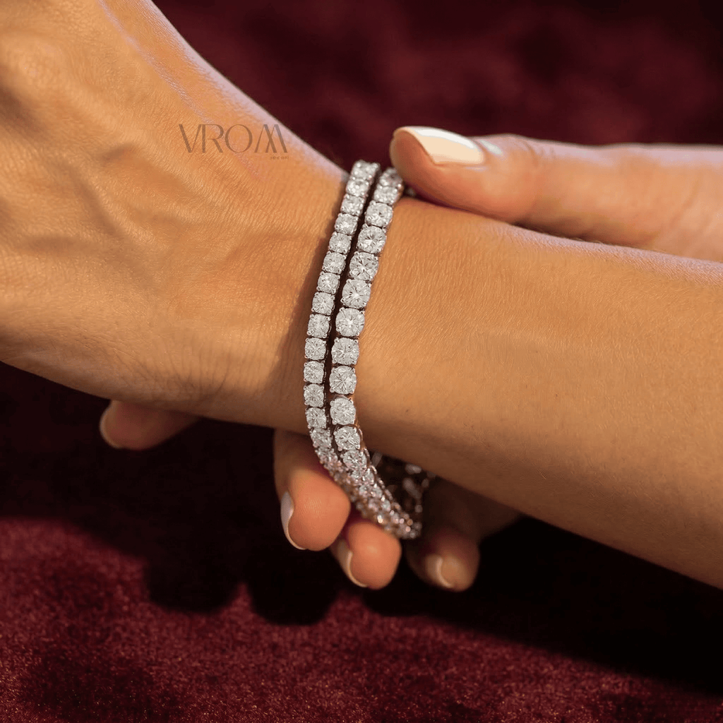 Classic Round Lab Diamond Tennis Bracelet