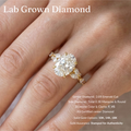 Oval Diamond Engagement Ring, Oval Cut Diamond Ring with Marquise & Round Side Diamonds, Diamond Accent Ring, Gold Diamond Ring