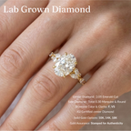 Oval Diamond Engagement Ring, Oval Cut Diamond Ring with Marquise & Round Side Diamonds, Diamond Accent Ring, Gold Diamond Ring
