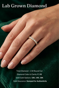 Round Diamond Stackable Band 1.50 Carat, Round Diamond Wedding Band, Pave Diamond Band, Stackable Gold Diamond Ring, Luxury Diamond Band