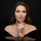 Elegant Emerald Shaped Engagement Ring | Lab Grown Diamond | 14K Yellow Gold Eternity Side Stone Design