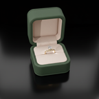 Elegant Twisted Pear Cut Ring | Lab Grown Diamond | 14K Yellow Gold Classic Style