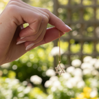 Star of David Pendant Necklace | Lab Grown Diamond | 14K Yellow Gold Modern Necklace
