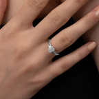 Modern Radiant Cut Ring | Lab Grown Diamond | 14K Yellow Gold Minimal Sleek Design