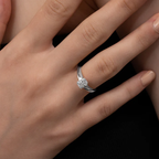 Modern Radiant Cut Ring | Lab Grown Diamond | 14K Yellow Gold Minimal Sleek Design