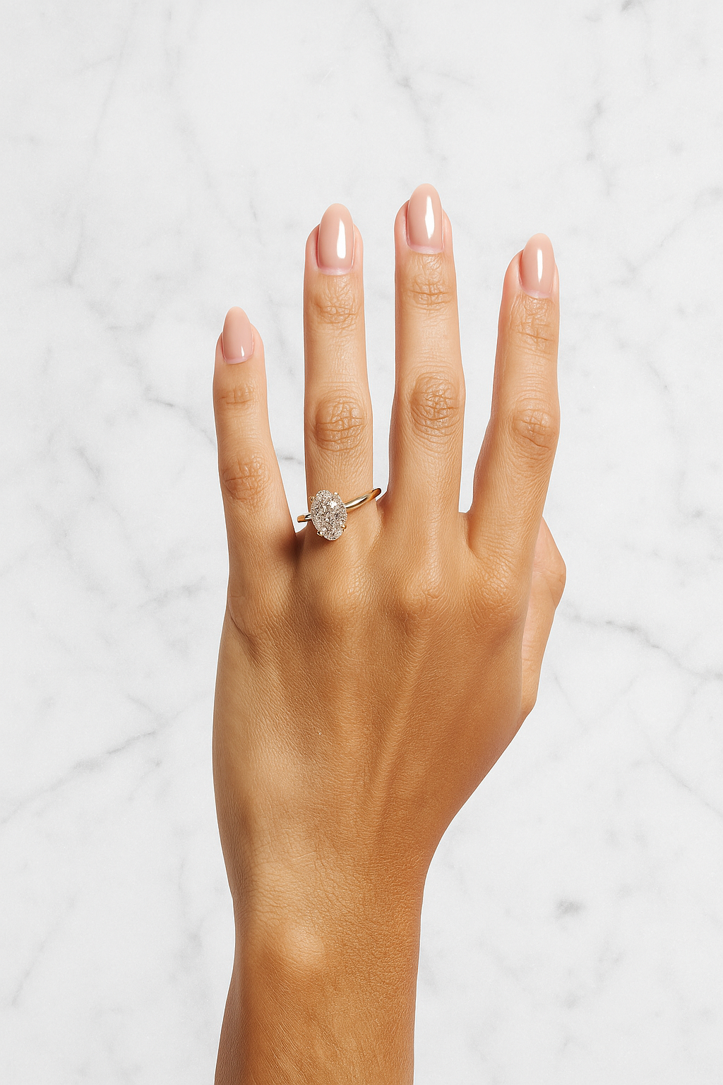 2.5ct Oval Lab Diamond Solitaire Ring - Handmade 14k Gold Anniversary Ring