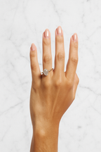 2.5ct Oval Lab Diamond Solitaire Ring - Handmade 14k Gold Anniversary Ring