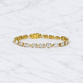 Multi Shape Diamond Tennis Bracelet | Lab Grown | 14K Yellow Gold Anniversary Gift