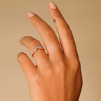 Curved Wedding Band | Lab Grown Diamond | Marquise, Pear & Baguette Stones