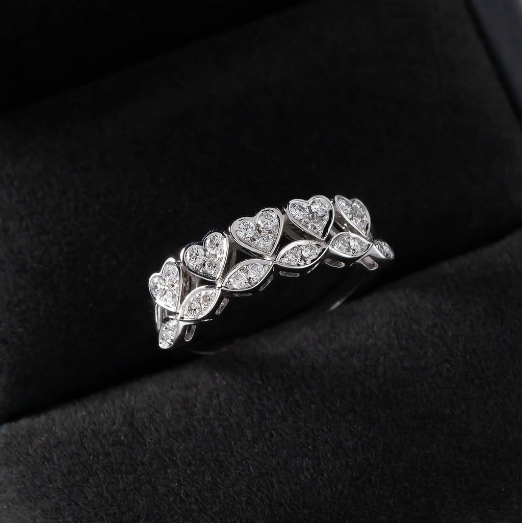 Heart & Marquise Diamond Ring | Lab Grown | 14K Gold | Romantic Statement Jewelry